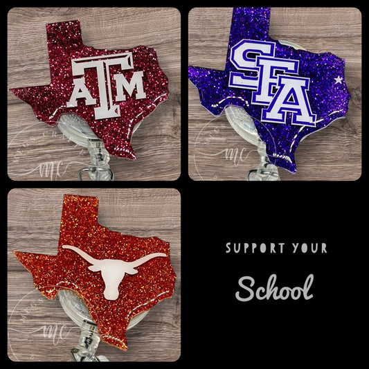 Texas school Badge topper