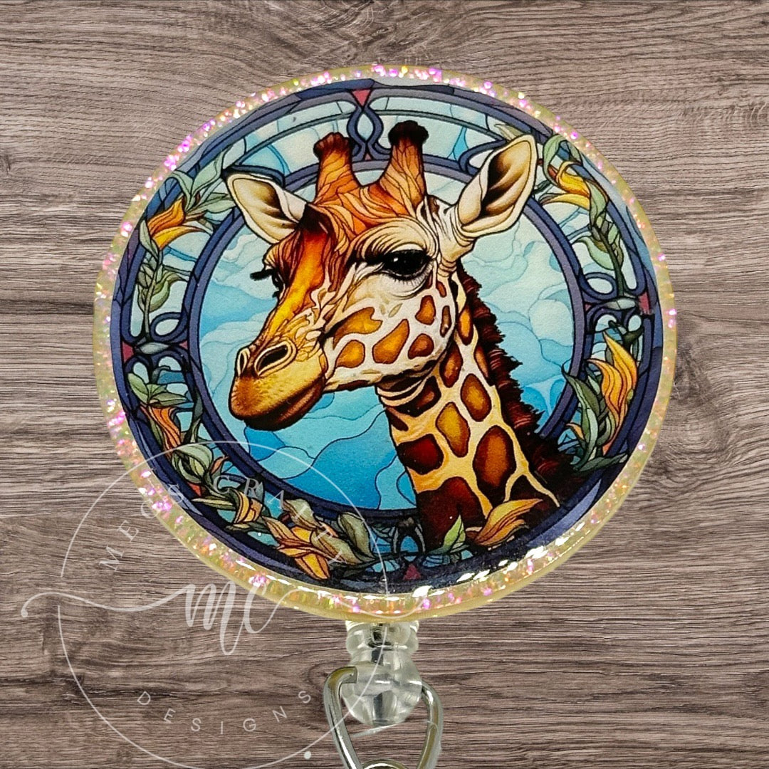 Giraffe Circle Badge topper