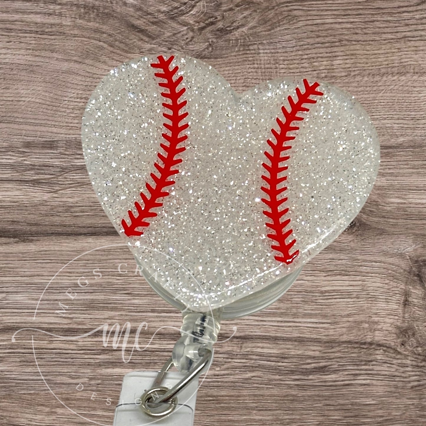 Baseball Heart - Badge topper