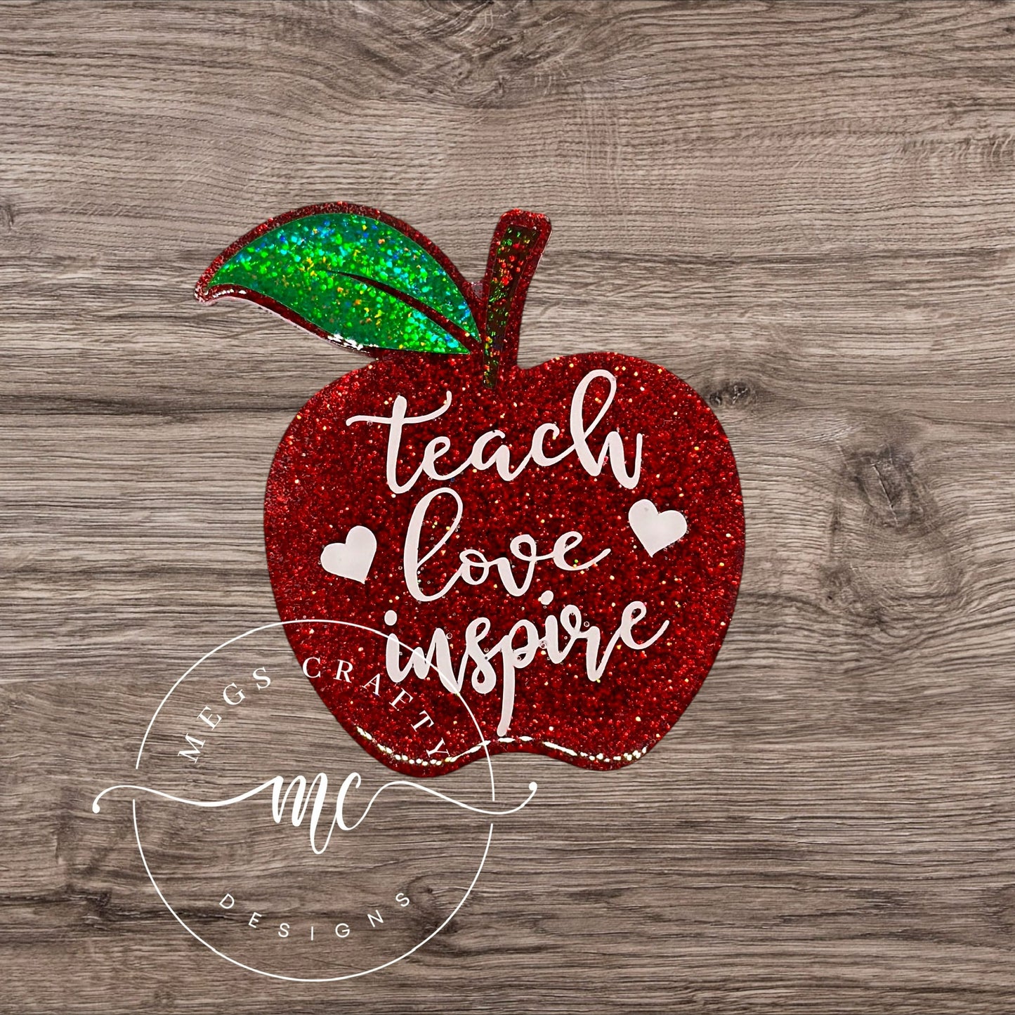 Teach Love Inspire Apple - Badge topper