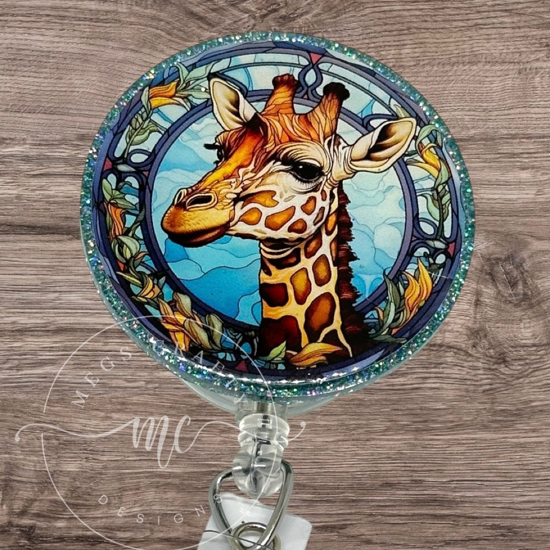 Giraffe Circle Badge topper