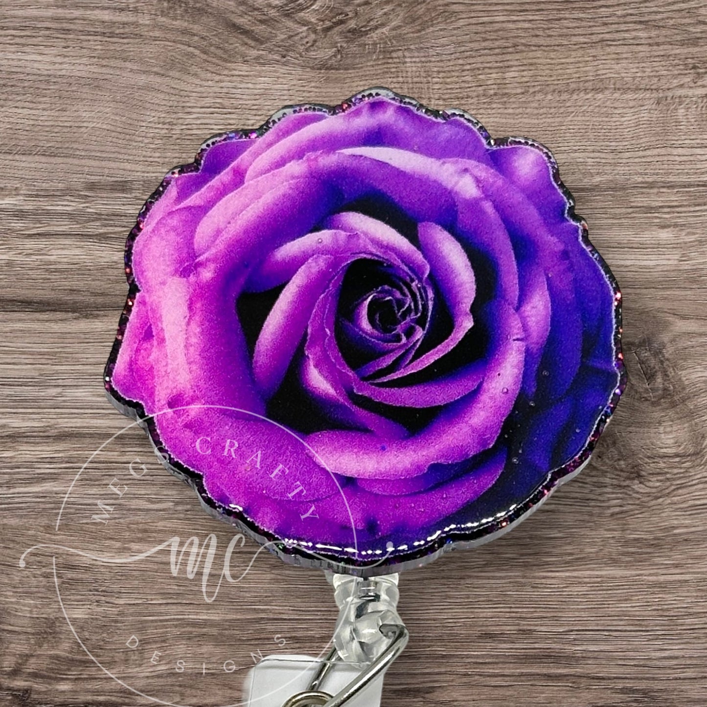 Purple Flower Badge topper