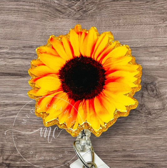 Yellow Sunflower Badge topper